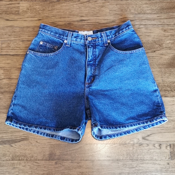 Vintage Pants - Vintage 80's Cotton Ginny Mom Style Jean Shorts 9